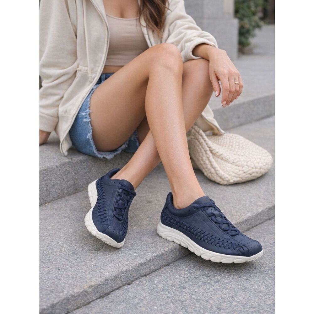 Nike Navy Woven Sneakers